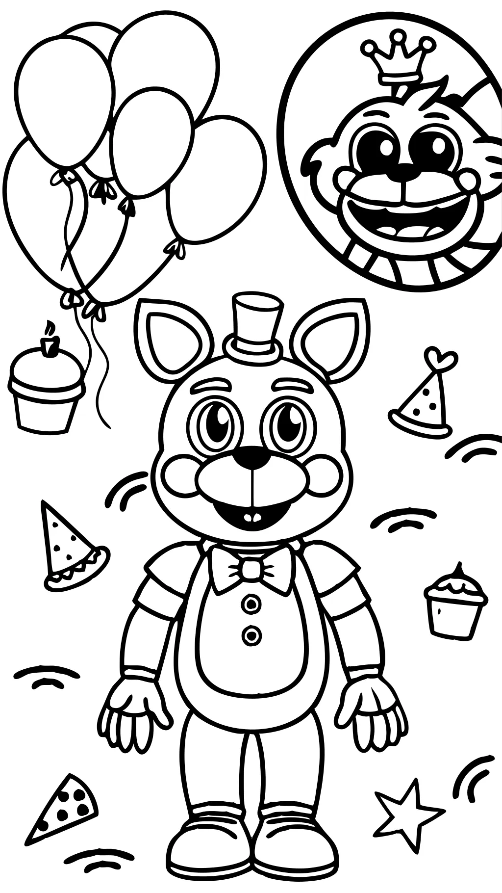 páginas para colorear de caracteres fnaf